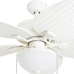 Honeywell Inland Breeze Indoor and Outdoor Ceiling Fan, White, 52-Inch - 50511