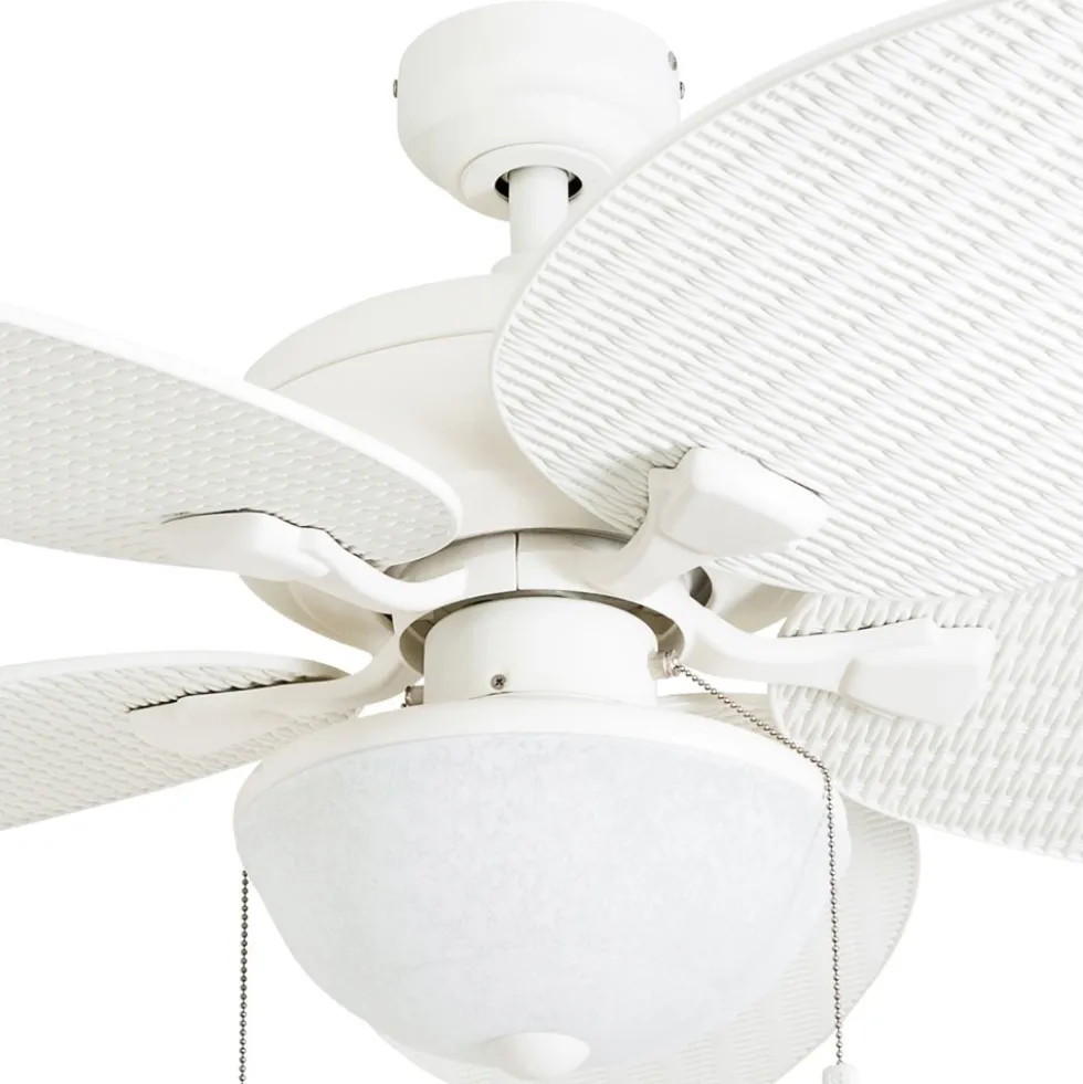 Honeywell Inland Breeze Indoor and Outdoor Ceiling Fan, White, 52-Inch - 50511