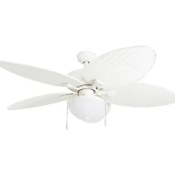 Honeywell Inland Breeze Indoor and Outdoor Ceiling Fan, White, 52-Inch - 50511