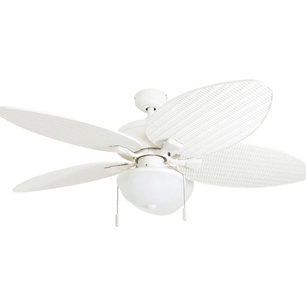 Honeywell Inland Breeze Indoor and Outdoor Ceiling Fan, White, 52-Inch - 50511
