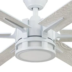 Honeywell Kaliza Ceiling Fan, Bright White, 56-Inch - 51477