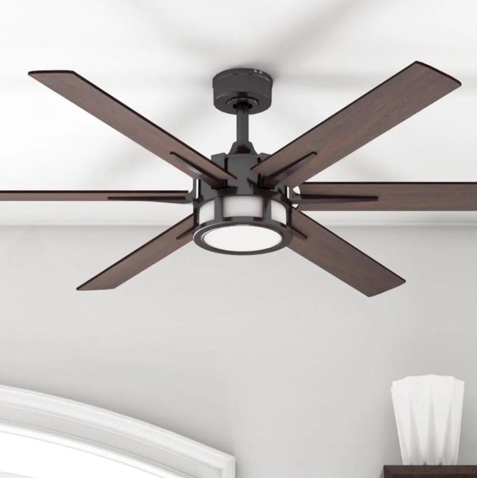 Honeywell Kaliza Indoor Ceiling Fan, Espresso, 56-Inch - 51036