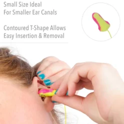 Honeywell Laser Lite High Visibility Corded Foam Earplugs, 100 Pack