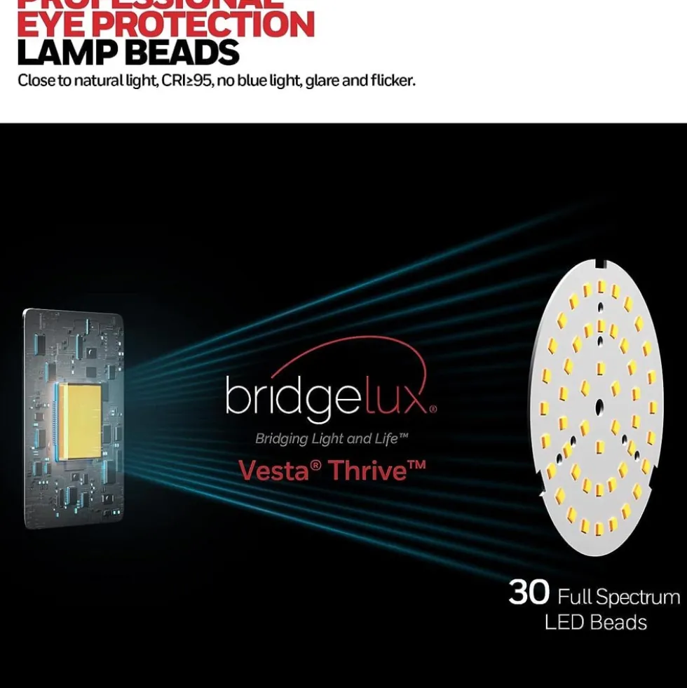 Honeywell LED Adjustable Metal Desk Lamp with Touch Controls and Eye Protection - HWT-01A