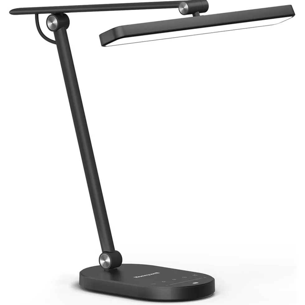 Honeywell LED Desk Lamp for Home Office, H4 Sunturalux Eye-Caring Desk Light, Black - HWT-H4BK
