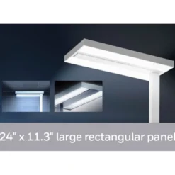 Honeywell LED Modern Floor Lamp, Sunturalux Eye Caring Tall Standing Light, 8000LM 4000K Natural Daylight - 02E-Gen