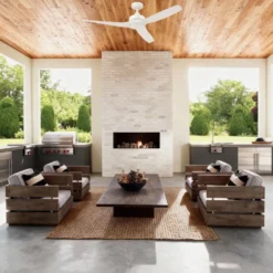 Honeywell Lynton Dual Mount Ceiling Fan, 52 Inch, White - 53051