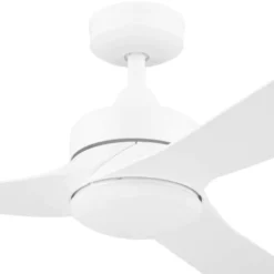 Honeywell Lynton Dual Mount Ceiling Fan with Light, 52 Inch, White - 53050
