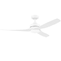 Honeywell Lynton Dual Mount Ceiling Fan with Light, 52 Inch, White - 53050
