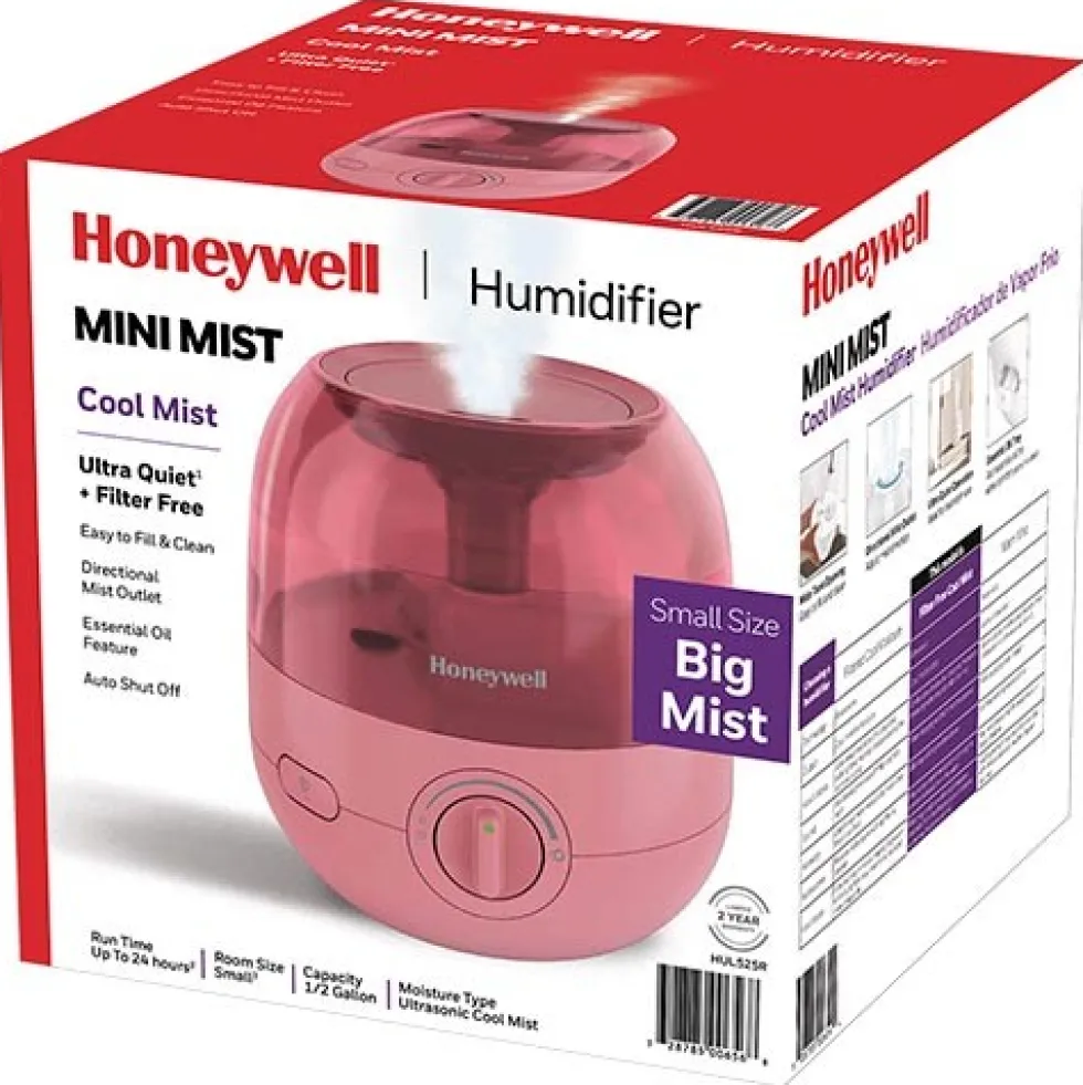 Honeywell Mini Cool Mist Humidifier - Red, HUL525R
