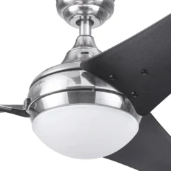 Honeywell Neyo 52 inch Contemporary Indoor LED Ceiling Fan with Light, Remote and High Performance Blades - 51803, Brushed Nickel