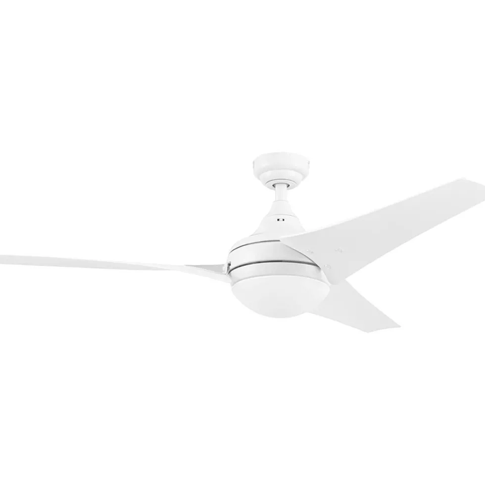 Honeywell Neyo 52 inch Contemporary Indoor LED Ceiling Fan with Light, Remote and High Performance Blades - 51804, Bright White