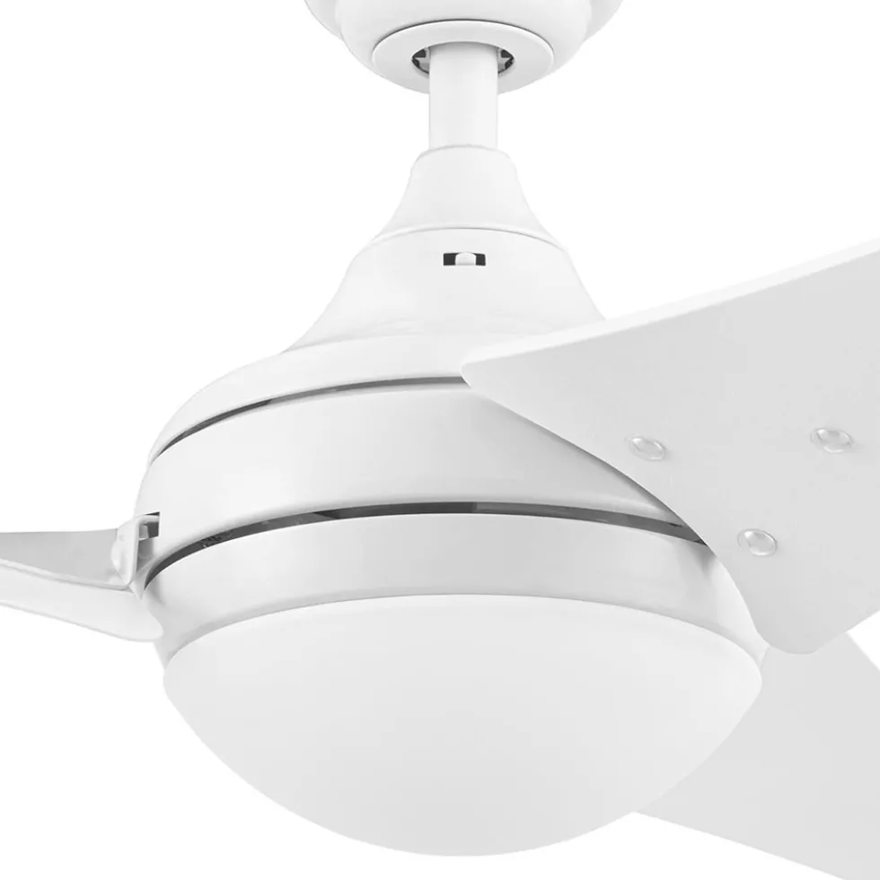 Honeywell Neyo 52 inch Contemporary Indoor LED Ceiling Fan with Light, Remote and High Performance Blades - 51804, Bright White