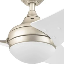Honeywell Neyo 52 inch Contemporary Indoor LED Ceiling Fan with Light, Remote and High Performance Blades - 51801, Champagne