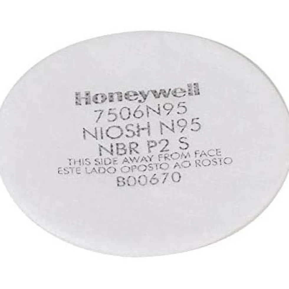 Honeywell North N95 Pad Filters For Air Purifying Respirators, N Series 10 Pack - 7506N95