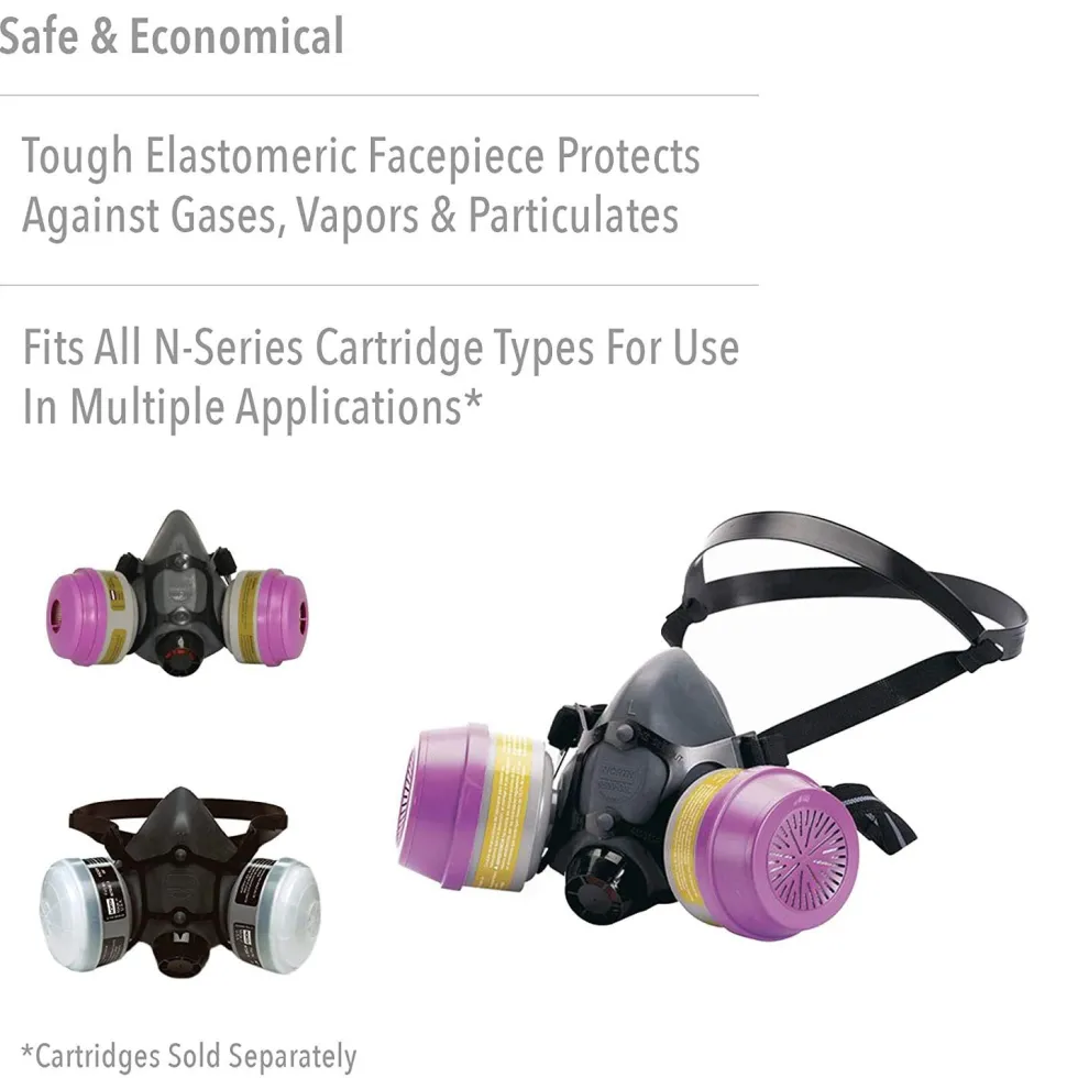 Honeywell North 5500 Series Half Mask Respirator with Dual Cartridge Connectors for N Series Filters