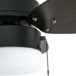 Honeywell Ocean Breeze Ceiling Fan with Frosted Cylinder Light, Bronze, 30-Inch - 50602