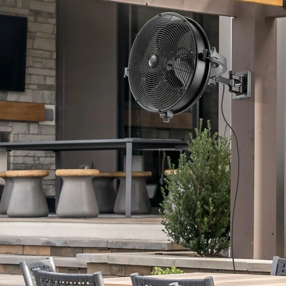 Honeywell Outdoor Wall Mount Oscillating Fan with Remote,18 Inch - 53031