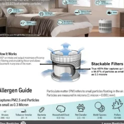 Honeywell 3 Pack of True HEPA Filters F (Replaces Filter 24000)