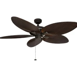 Honeywell Palm Island Indoor and Outdoor Ceiling Fan with Light, Bronze, 52-Inch - 50202