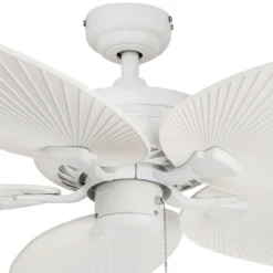 Honeywell Palm Island Indoor and Outdoor Ceiling Fan, White, 52-Inch - 50200