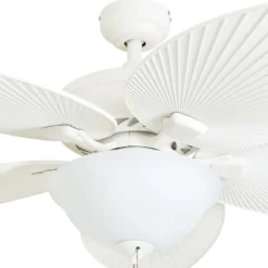 Honeywell Palm Island Indoor and Outdoor Tropical Ceiling Fan, White, 52-Inch - 50508