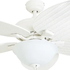 Honeywell Palm Island Indoor and Outdoor Tropical Ceiling Fan, White, 52-Inch - 50508