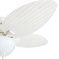 Honeywell Palm Island Indoor and Outdoor Tropical Ceiling Fan, White, 52-Inch - 50508