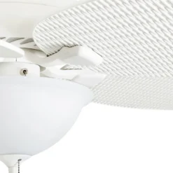 Honeywell Palm Island Indoor and Outdoor Tropical Ceiling Fan, White, 52-Inch - 50508