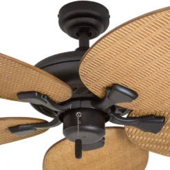 Honeywell Palm Valley Indoor and Outdoor Tropical Ceiling Fan, Bronze, 52-Inch - 50505