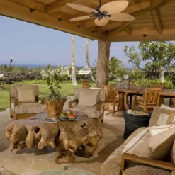 Honeywell Palm Valley Indoor and Outdoor Tropical Ceiling Fan, Bronze, 52-Inch - 50505