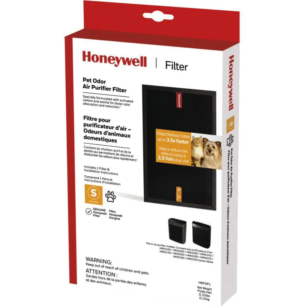 Honeywell Pet Odor Air Purifier Filter, HRFSP1 (Filter S)