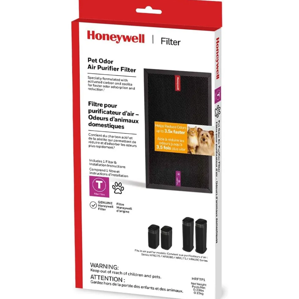 Honeywell Pet Odor Reducing T Filter for HEPA Tower Air Purifiers, HRFTP1