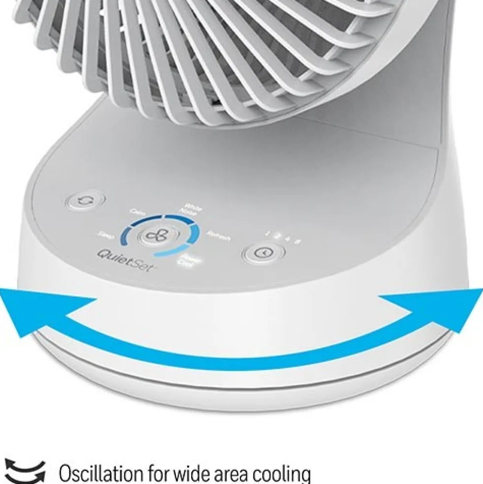 Honeywell QuietSet 5 Oscillating Table Fan - White, HTF337W