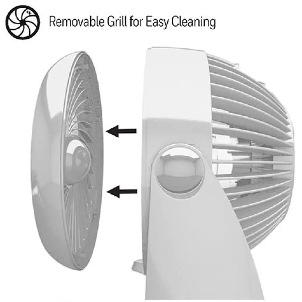 Honeywell QuietSet 5 Oscillating Table Fan - White, HTF337W