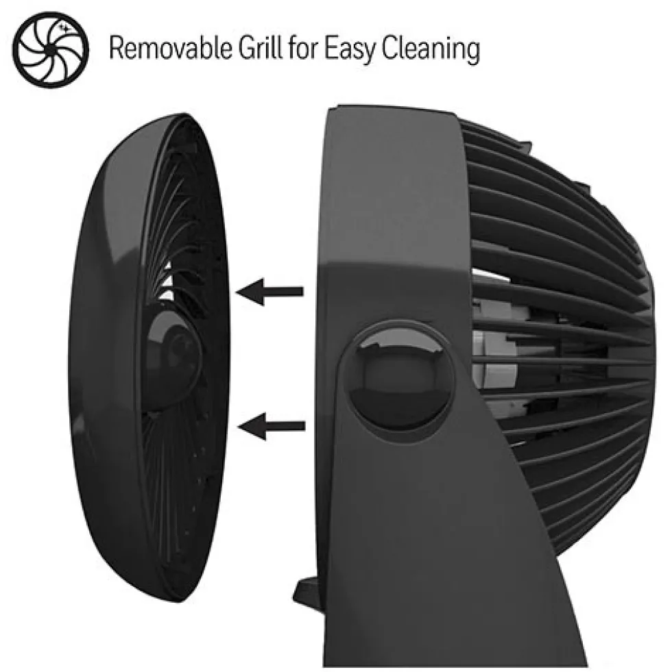 Honeywell QuietSet 5 Oscillating Table Fan - Black, HTF337B