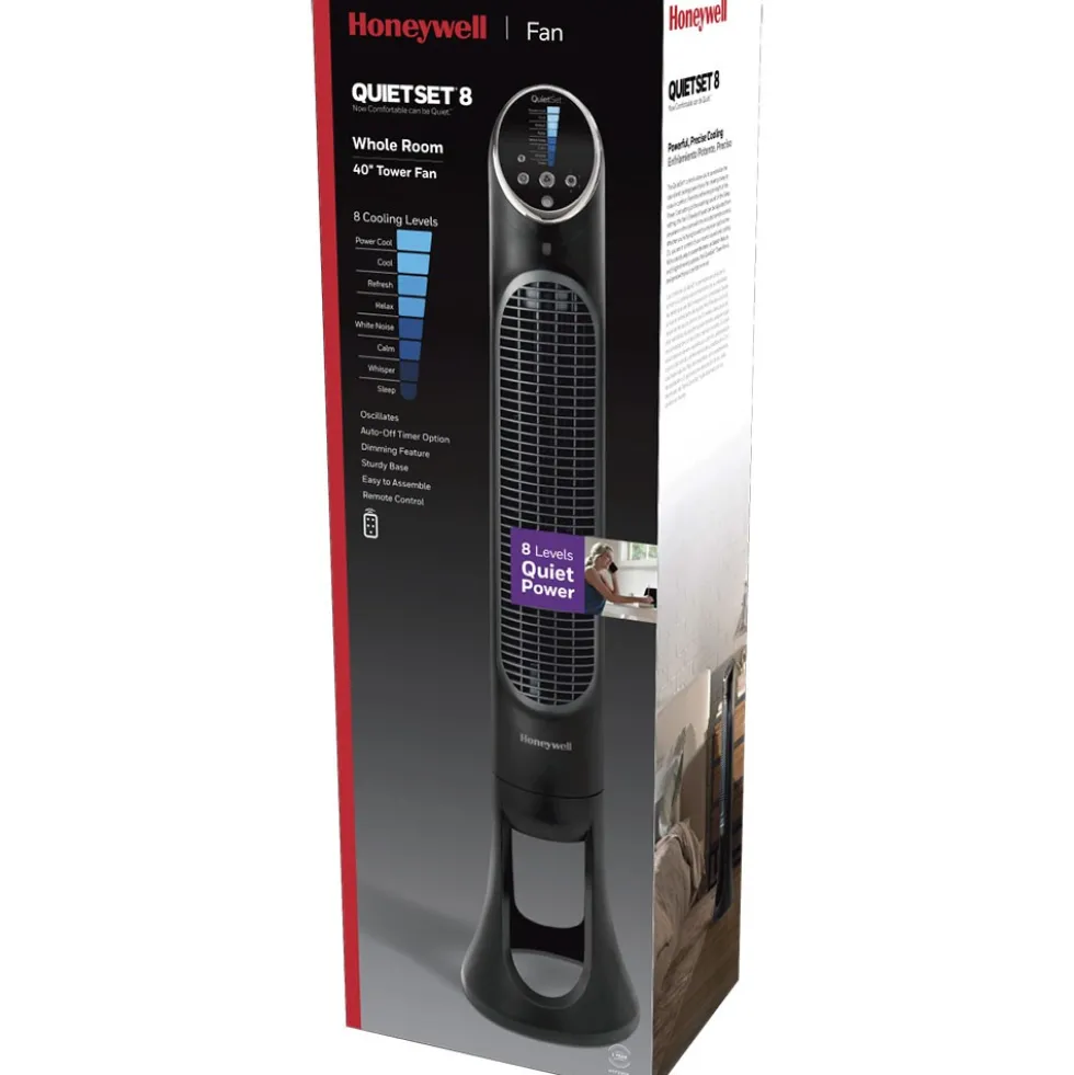Honeywell QuietSet 8 Whole Room Oscillating Tower Fan - HYF290B