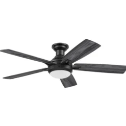 Honeywell Radstock 52 inch Contemporary Ceiling Fan with Color Changing Light, Remote Control and Five Dual Finish Blades - 53001