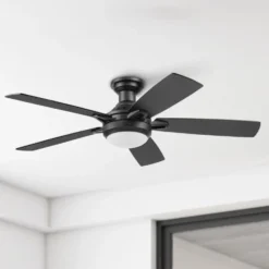 Honeywell Radstock 52 inch Contemporary Ceiling Fan with Color Changing Light, Remote Control and Five Dual Finish Blades - 53001