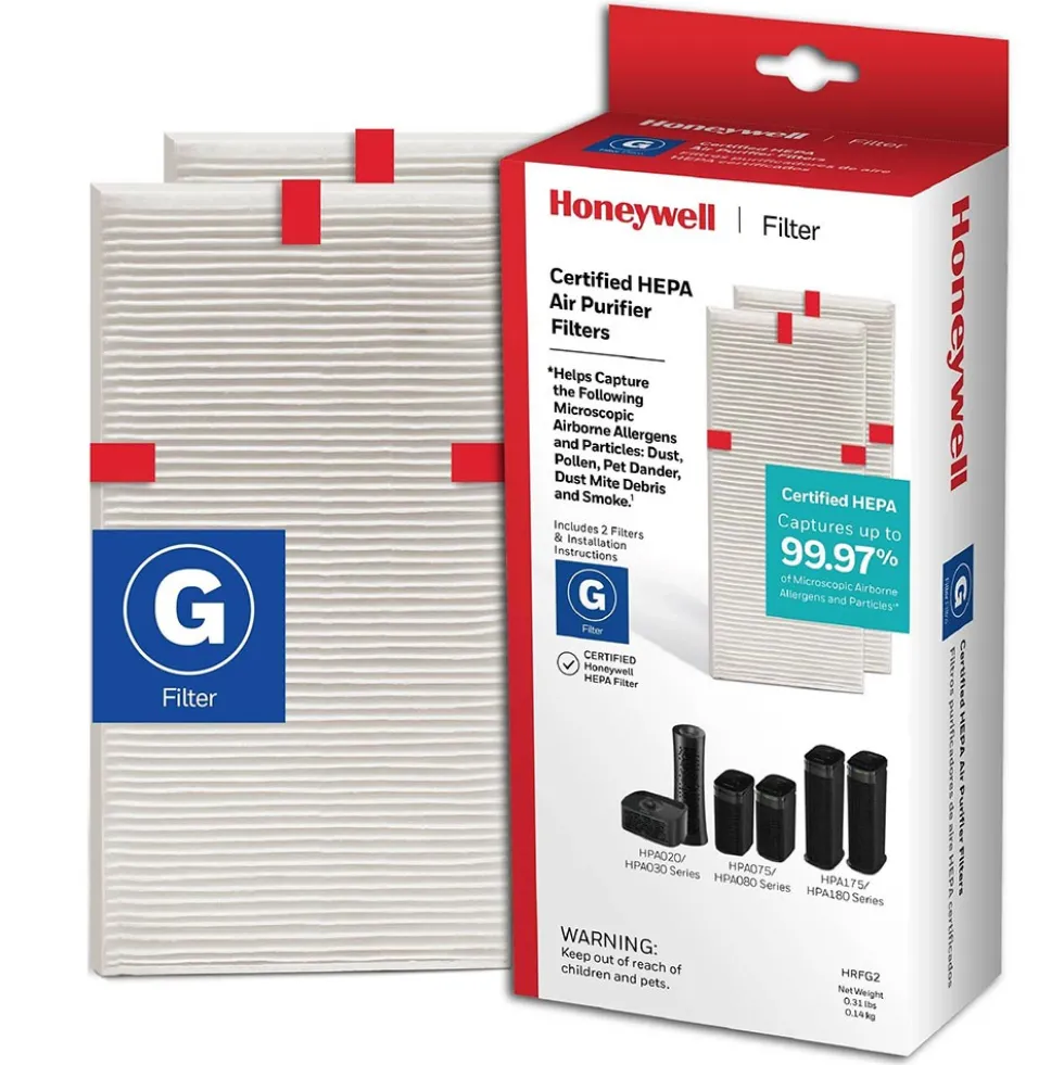 Honeywell Replacement Filter G True HEPA Air Purifier Filters - 2 Pack, HRF-G2