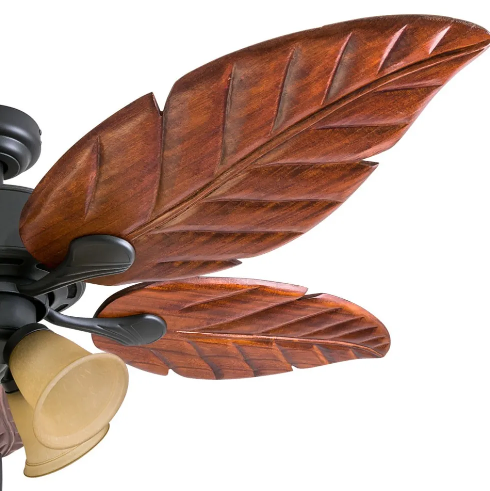 Honeywell Royal Palm Indoor Ceiling Fan, Bronze Tropical, 52-Inch - 50503