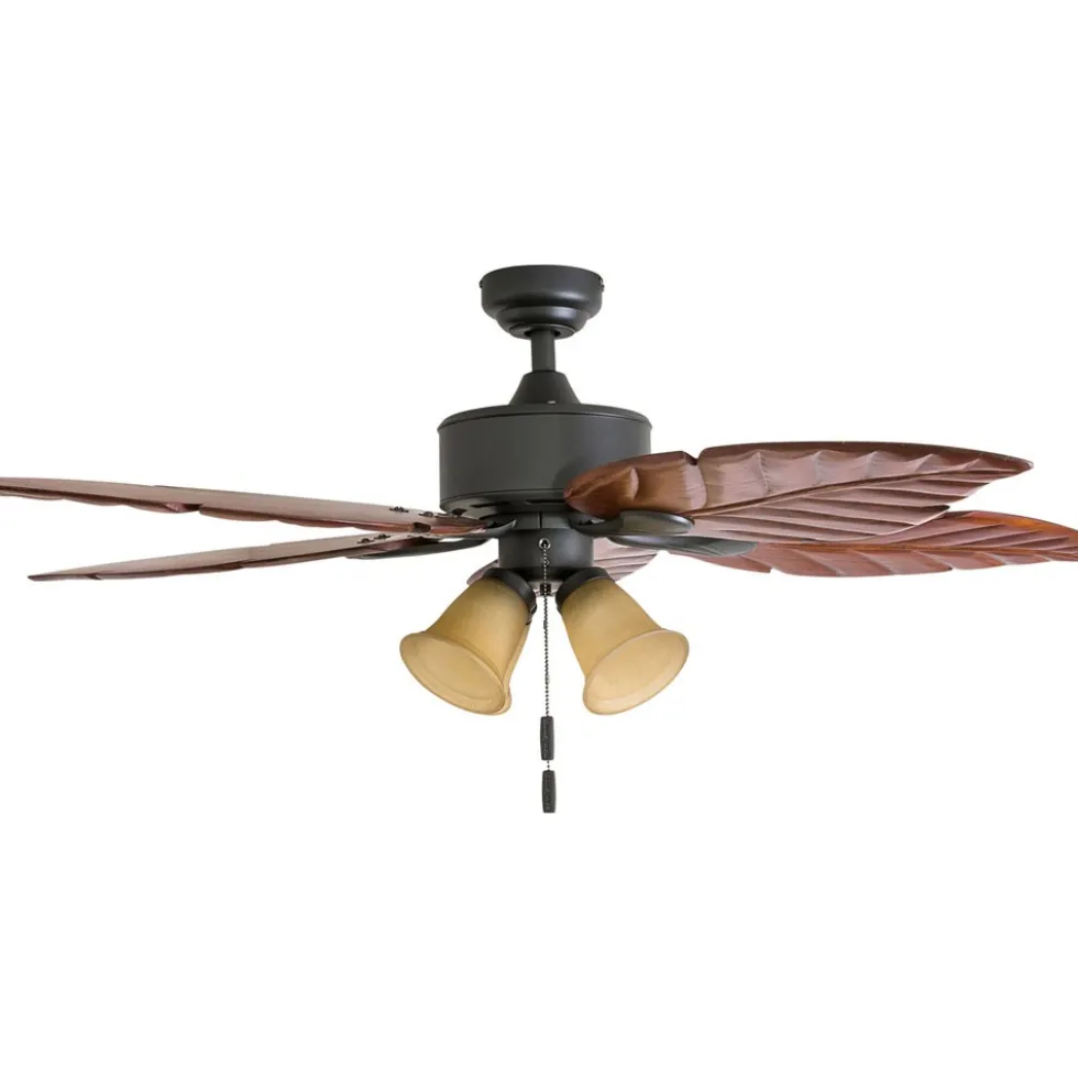 Honeywell Royal Palm Indoor Ceiling Fan, Bronze Tropical, 52-Inch - 50503