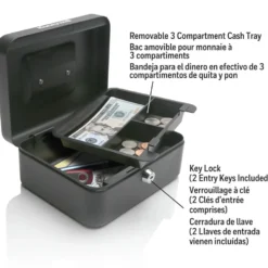 Honeywell 6202 Small Steel Cash Box (1 Bill/3 Coin Slots)