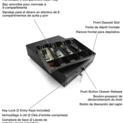 Honeywell 6313 Space-Saver Cash Drawer (4 Bill/5 Coin Slots)