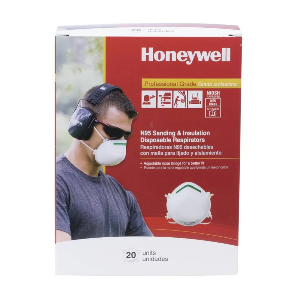 Honeywell Sperian Saf-T-Fit Plus N95 Disposable Respirator, 20 Pack - RWS-54003
