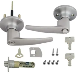 Honeywell Straight Entry Door Lever, Satin Nickel, 8104301