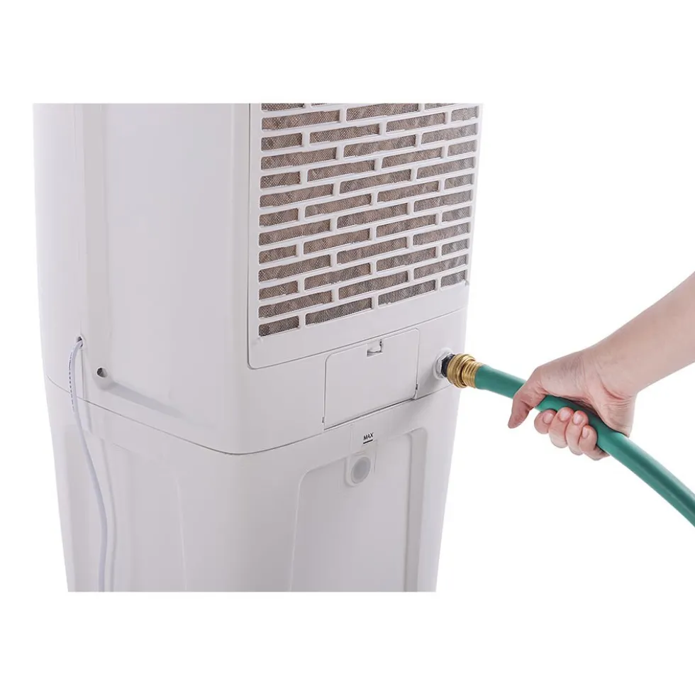 Honeywell TC50PEU Evaporative Tower Air Cooler with Fan and Humidifier, Washable Dust Filter, 588 CFM - 12.5 Gallon Tank, White