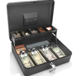 Honeywell 6213 Tiered CantiDoor Lever Cash Box (4 Bill/5 Coin Slots)