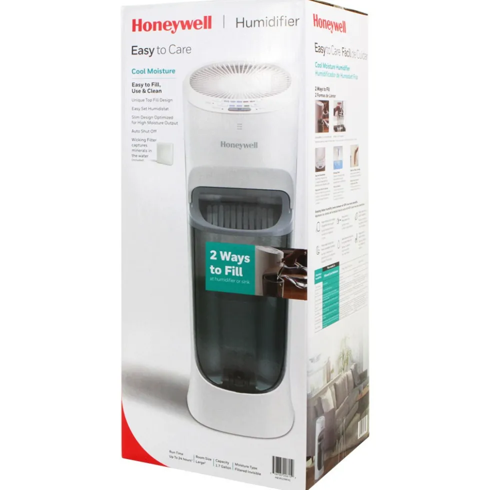 Honeywell Top Fill Cool Moisture Tower Humidifier - White, HEV615W