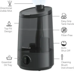 Honeywell Top Fill Ultrasonic Cool Mist Humidifier, HUL585B